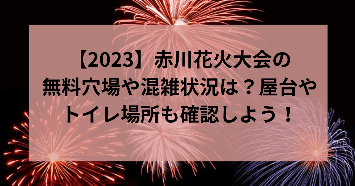 赤い打ち上げ花火